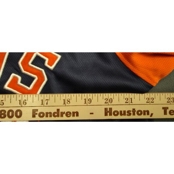 Stitches Genuine Merchandise Houston Astros Jersey Size XL - MLB Orange Blue - Picture 6 of 7